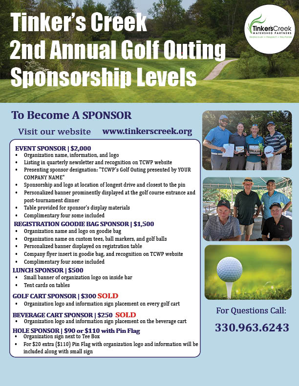 Golf Tournament Opportunities / Sponsorship Flyer Digital 