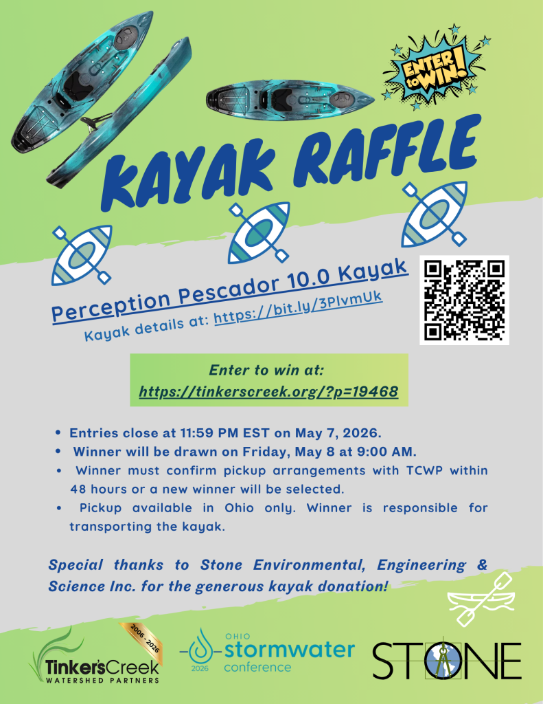 Kayak Raffle 2026 - Tinkers Creek Watershed Partners